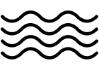 Wavy lines icon